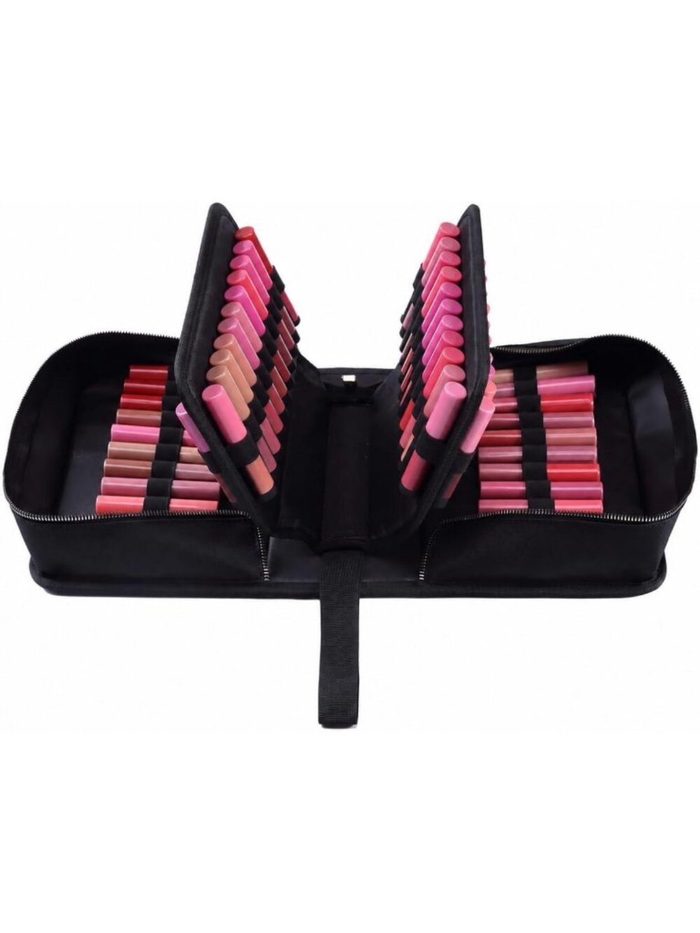Large Capacity Travel Makeup Case - Stylish Lipstick Organizer Bag for Beauty